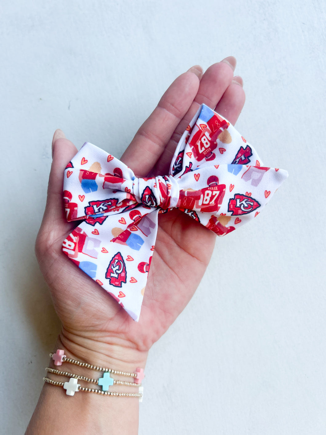 T Swift + T Kelce Ruth Bow