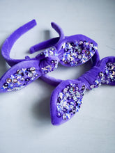Load image into Gallery viewer, Purple Sequin Headband
