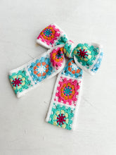 Load image into Gallery viewer, Granny Square Long Tail Bow
