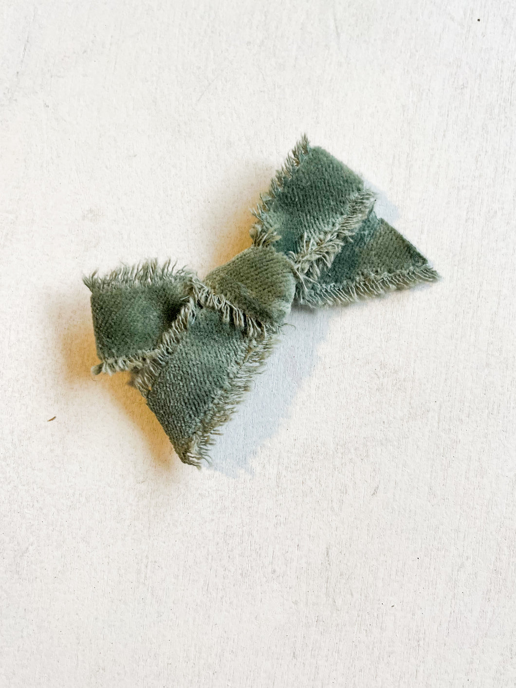 Sage Velvet Fray