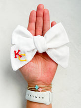 Load image into Gallery viewer, KC Hand Embroidered Bow
