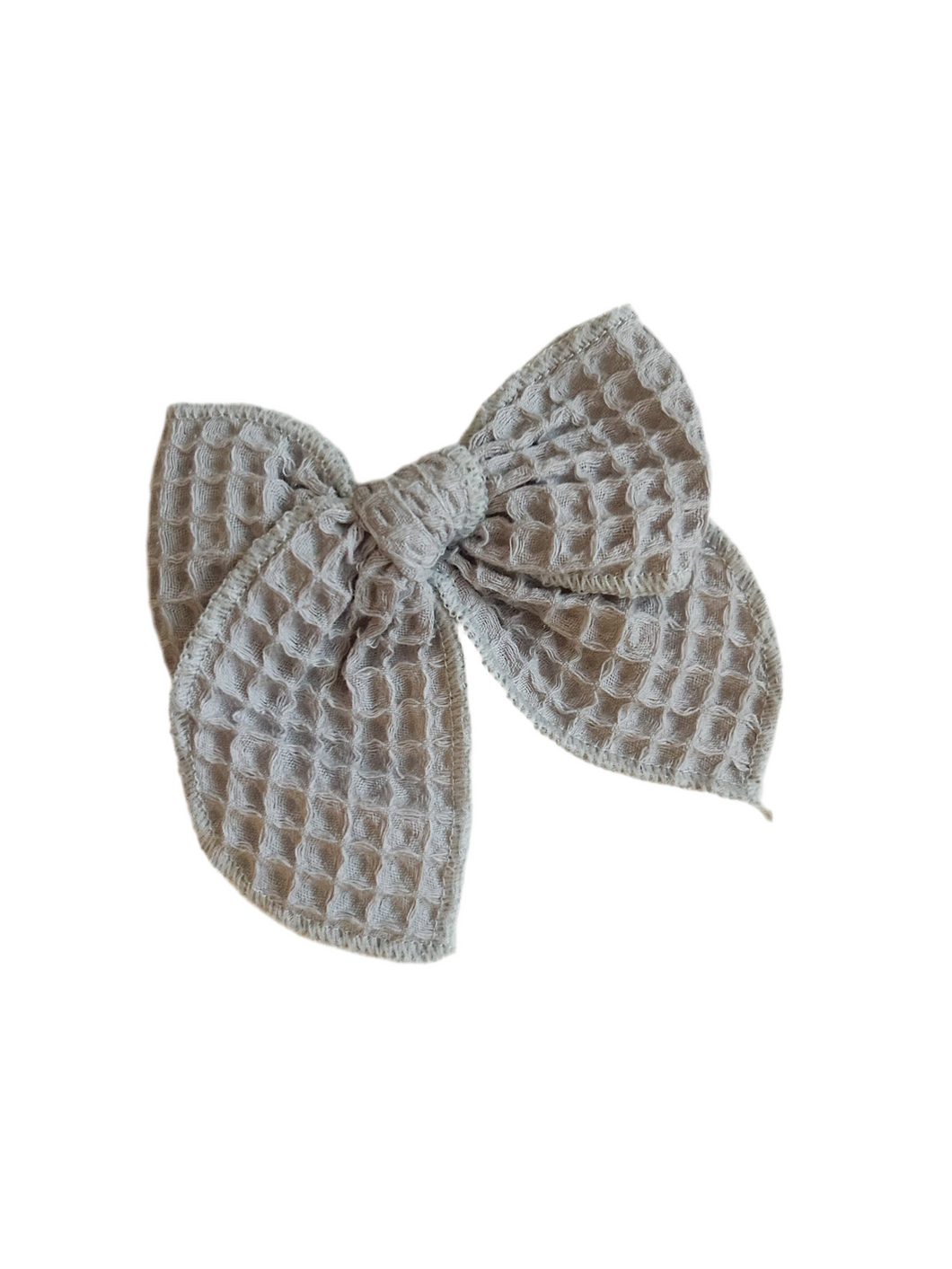 Gray Waffle Bow