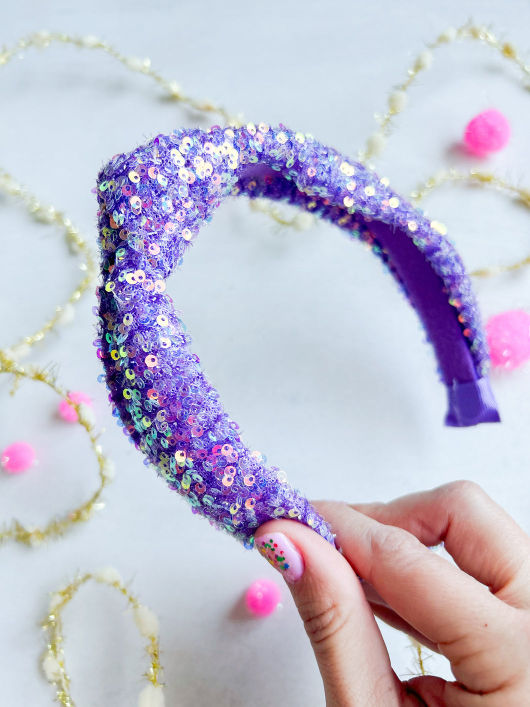 Lavender Sparkle Headband