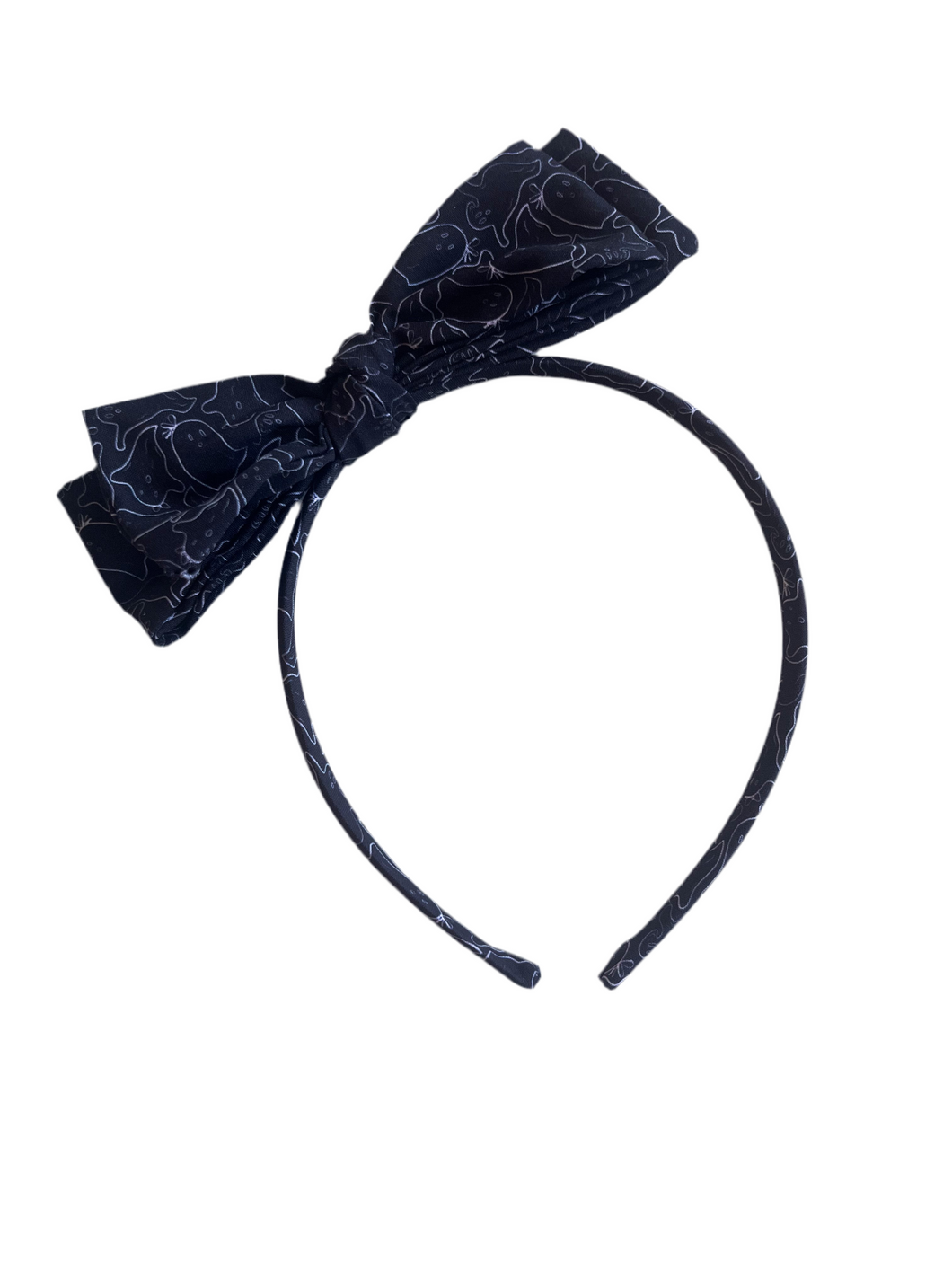 Ghosts on Black headband