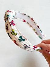 Load image into Gallery viewer, Holiday Bows in Neutral Headband
