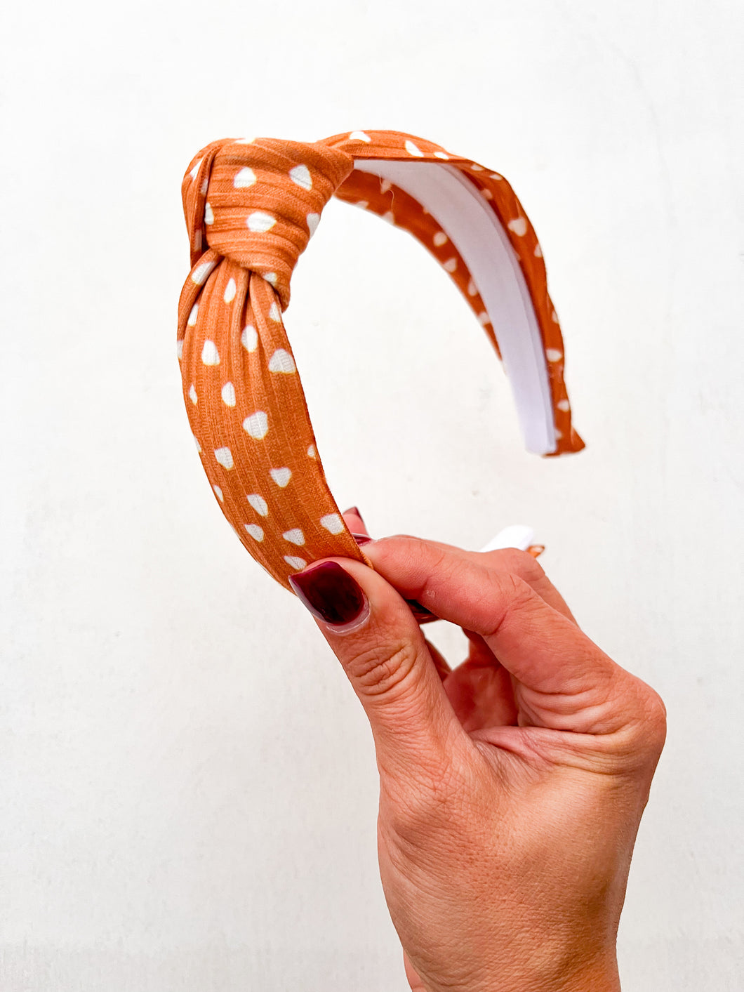 Polka Dots on Camel Headband