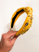 Load image into Gallery viewer, Gold + Football Headband
