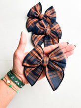 Load image into Gallery viewer, Classy Halloween Plaid Bow
