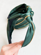 Load image into Gallery viewer, Green + Gold Headband
