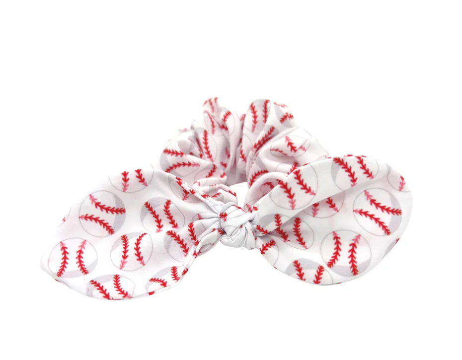 Baseball scrunchie