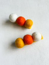 Load image into Gallery viewer, Candy Corn Pom Pom Clip
