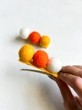 Load image into Gallery viewer, Candy Corn Pom Pom Clip
