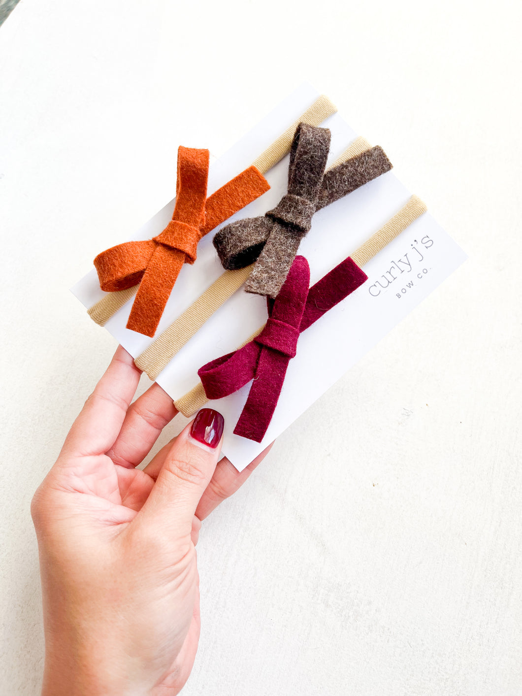 Wool Felt Tape Bow Set