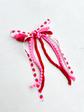 Load image into Gallery viewer, Strawberry Yarn Bow
