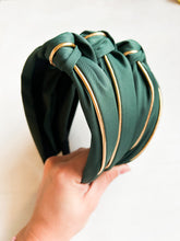 Load image into Gallery viewer, Green + Gold Headband
