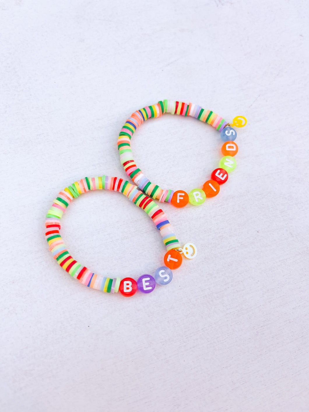 Best Friends Happy Face Bracelet Set
