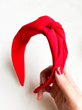 Load image into Gallery viewer, Classic Folded Headband in Red
