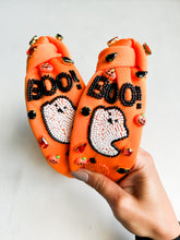 Load image into Gallery viewer, BOO beaded headband
