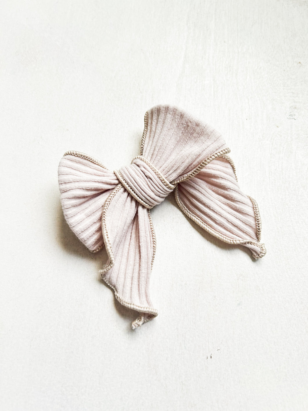 Dainty Taupe Bow