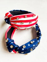 Load image into Gallery viewer, American Flag Sparkle Headband
