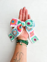 Load image into Gallery viewer, Granny Square Long Tail Bow
