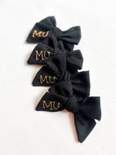 Load image into Gallery viewer, MU hand embroidered bow

