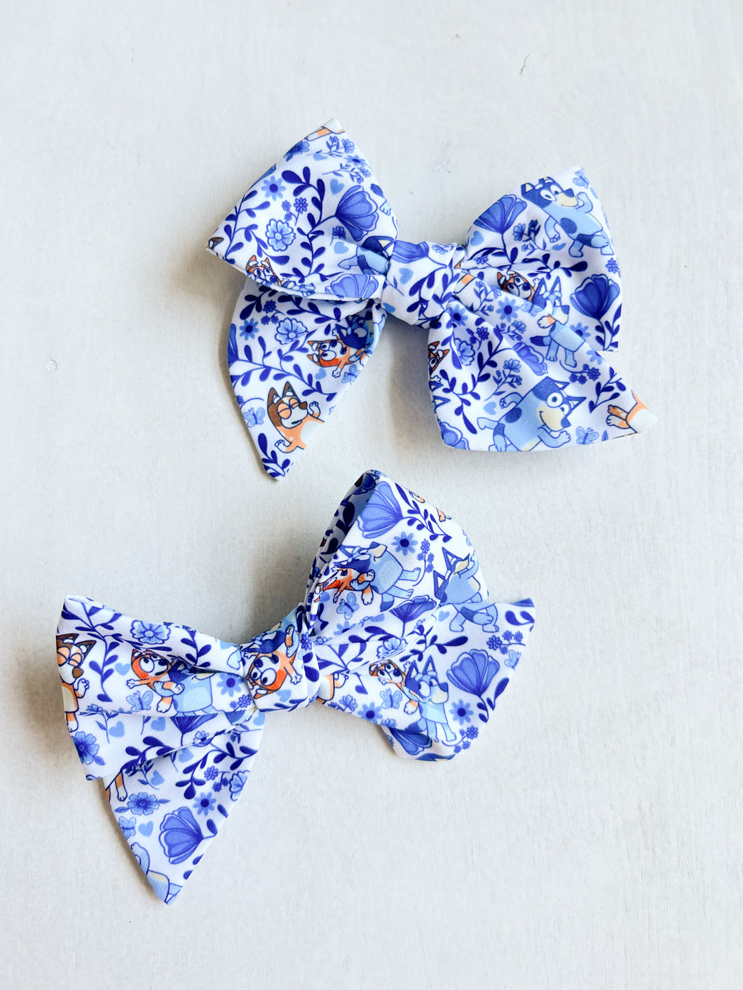 Bluey Floral Ruth Bow