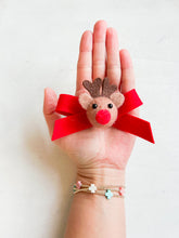 Load image into Gallery viewer, Rudolph feltie bow
