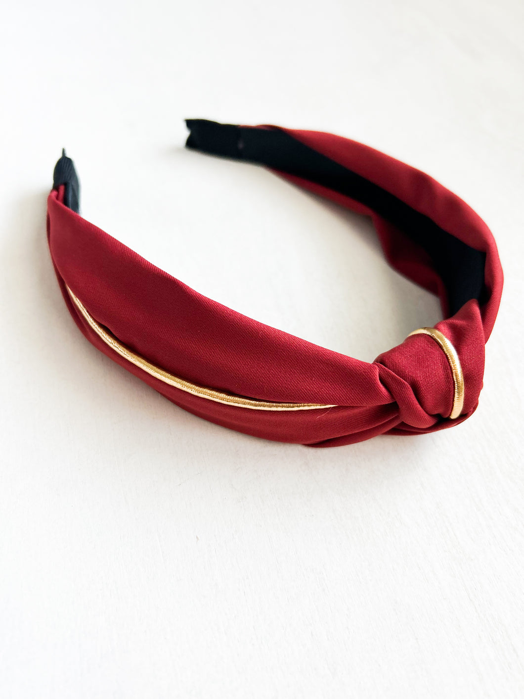 Brick Red with Gold Headband