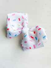 Load image into Gallery viewer, White Sprinkles Big Bow
