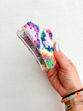 Load image into Gallery viewer, Springtime Squares Crochet Claw Clip
