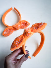 Load image into Gallery viewer, Neon Orange Sequin Headband
