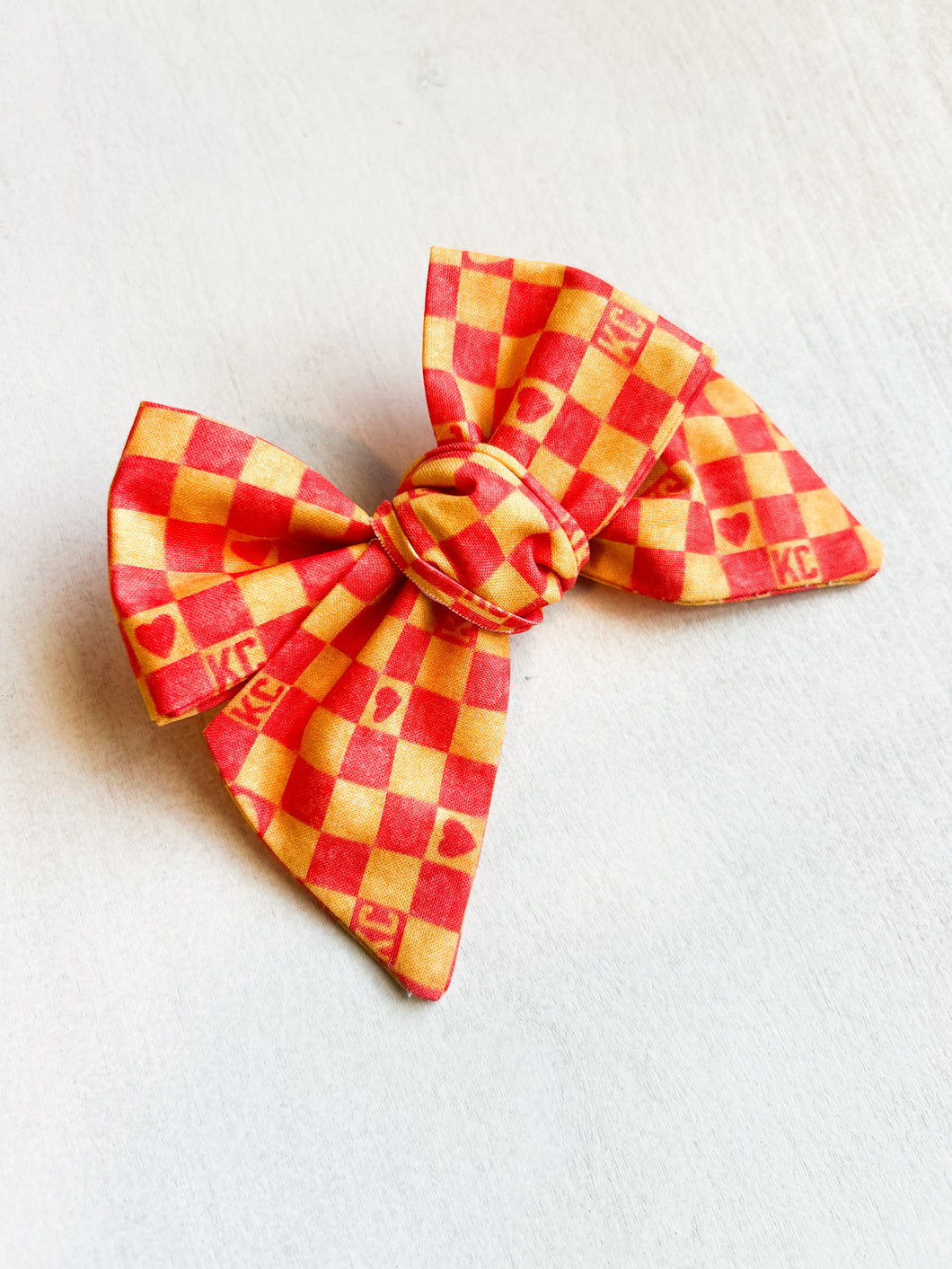 Chiefs Checkered Ruth Bow