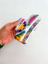 Load image into Gallery viewer, Springtime Squares Crochet Claw Clip
