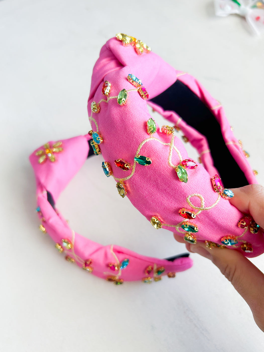 Sparkling Lights Pink Headband