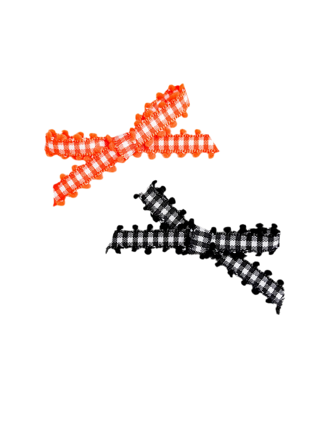 Orange + Black gingham set