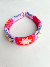 Load image into Gallery viewer, Pink Granny Square Headband
