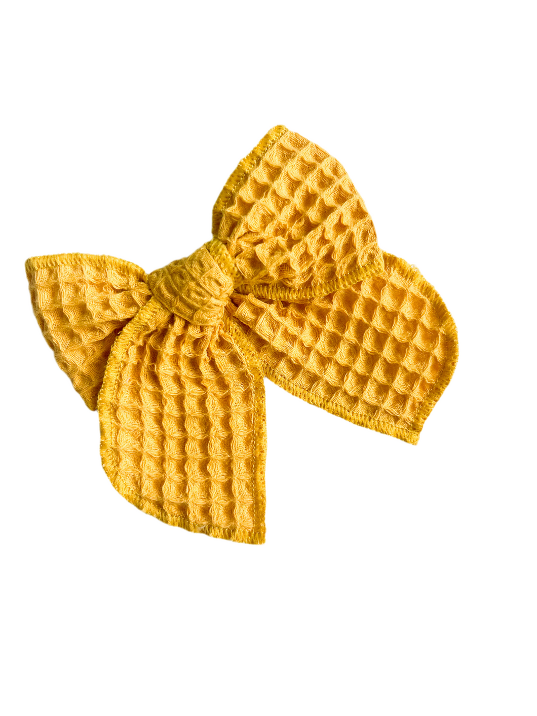 Mustard Waffle Bow