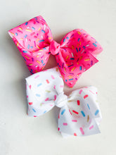 Load image into Gallery viewer, White Sprinkles Big Bow
