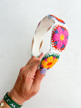 Load image into Gallery viewer, Floral Granny Square Headband
