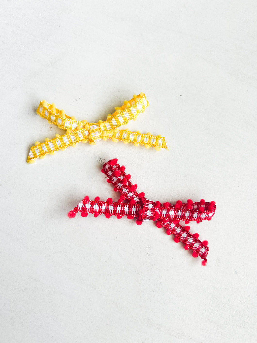 KC Gingham Bow Set