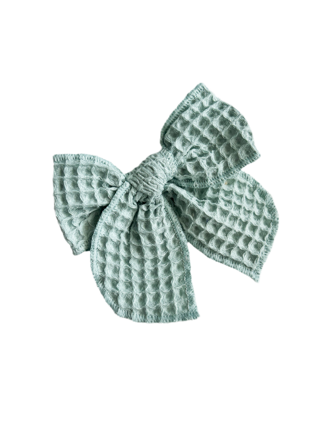 Sage Waffle Bow