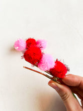 Load image into Gallery viewer, Be Mine Pom Pom clip set
