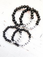 Load image into Gallery viewer, Custom Unisex Black Bracelet Stack
