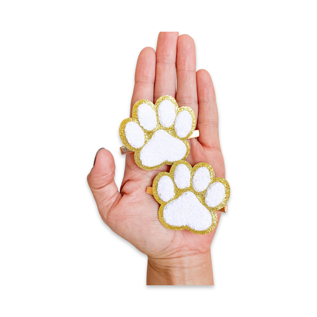 Paw Print Clip (white)