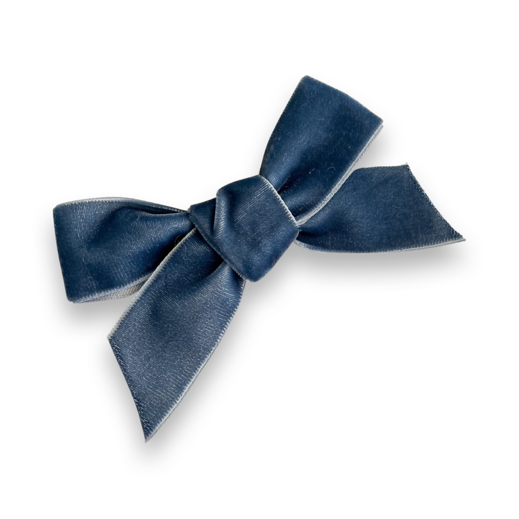 French Blue Midi Velvet