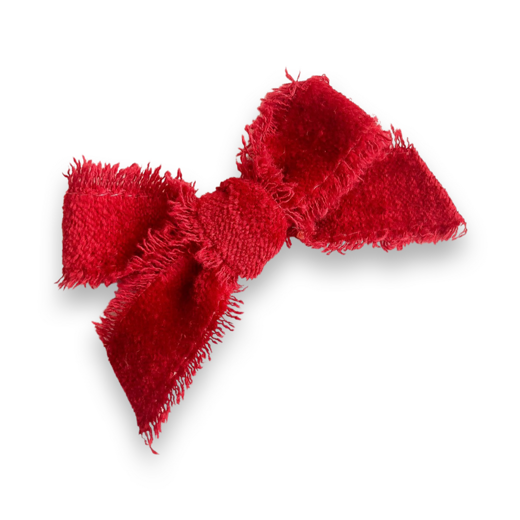 Deep Red Velvet Fray