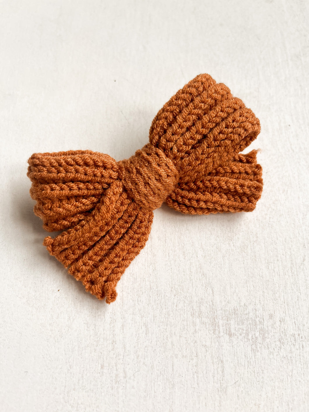 Rust Sweater Bow